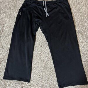 Under Armour Pants Mens 3XL Black Athletic Track Training Loose Fit Pockets